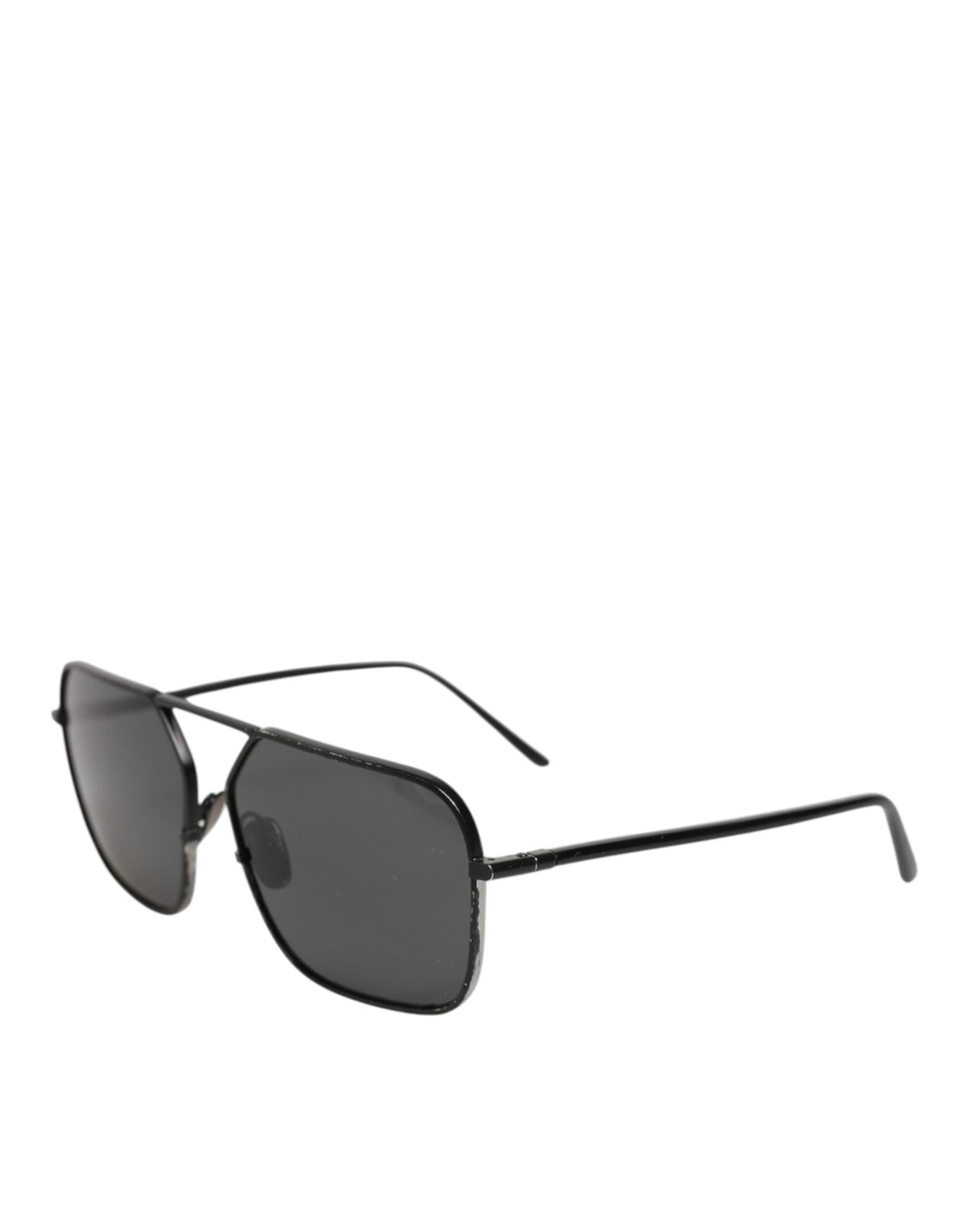 Dolce & Gabbana Black Metal Frame Square Lenses Shades Eyewear Women's Sunglasses (Pre-Owned)