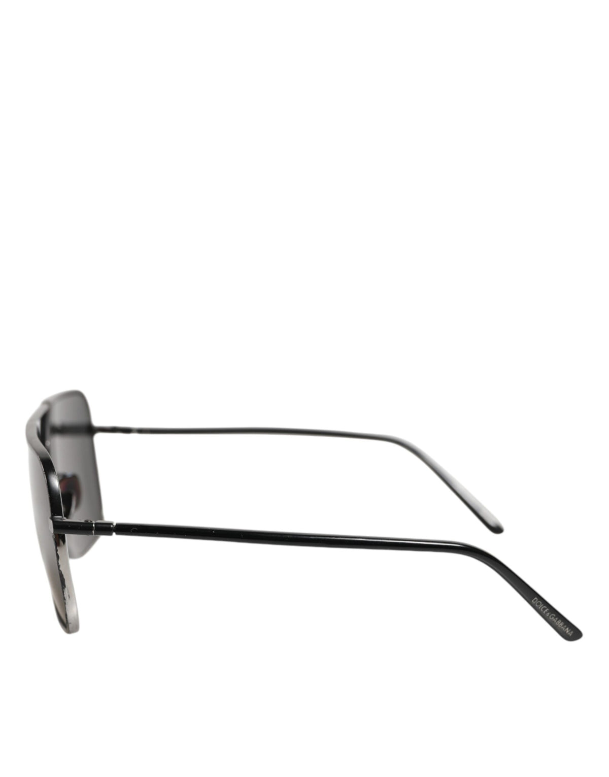 Dolce & Gabbana Black Metal Frame Square Lenses Shades Eyewear Women's Sunglasses (Pre-Owned)