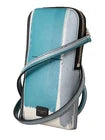 Dolce & Gabbana Blue Leather Cross Body Neck Strap Card Slot Phone Men's Pocket