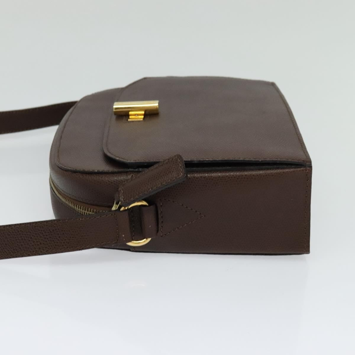 Celine Vintage Turnlock Leather Brown Leather Shoulder Bag Bag (Pre-Owned)