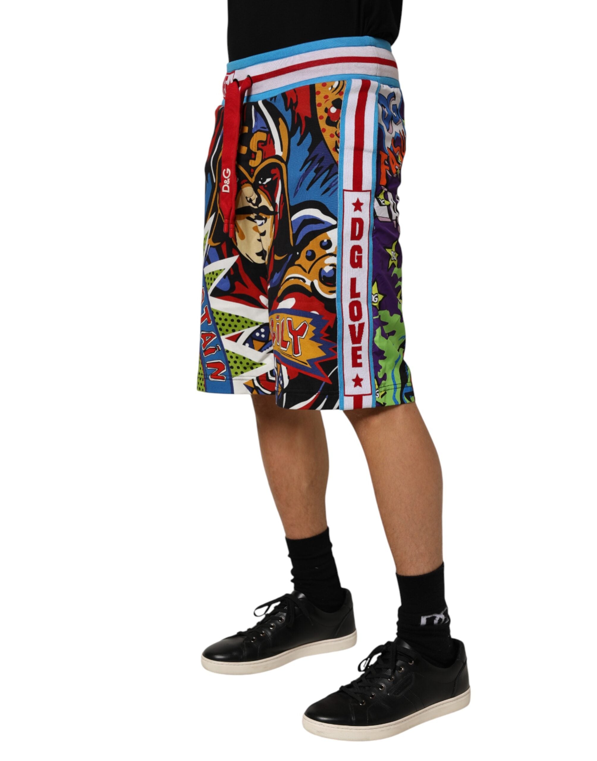 Dolce & Gabbana Multicolor Captain Sicily Men Bermuda Men's Shorts