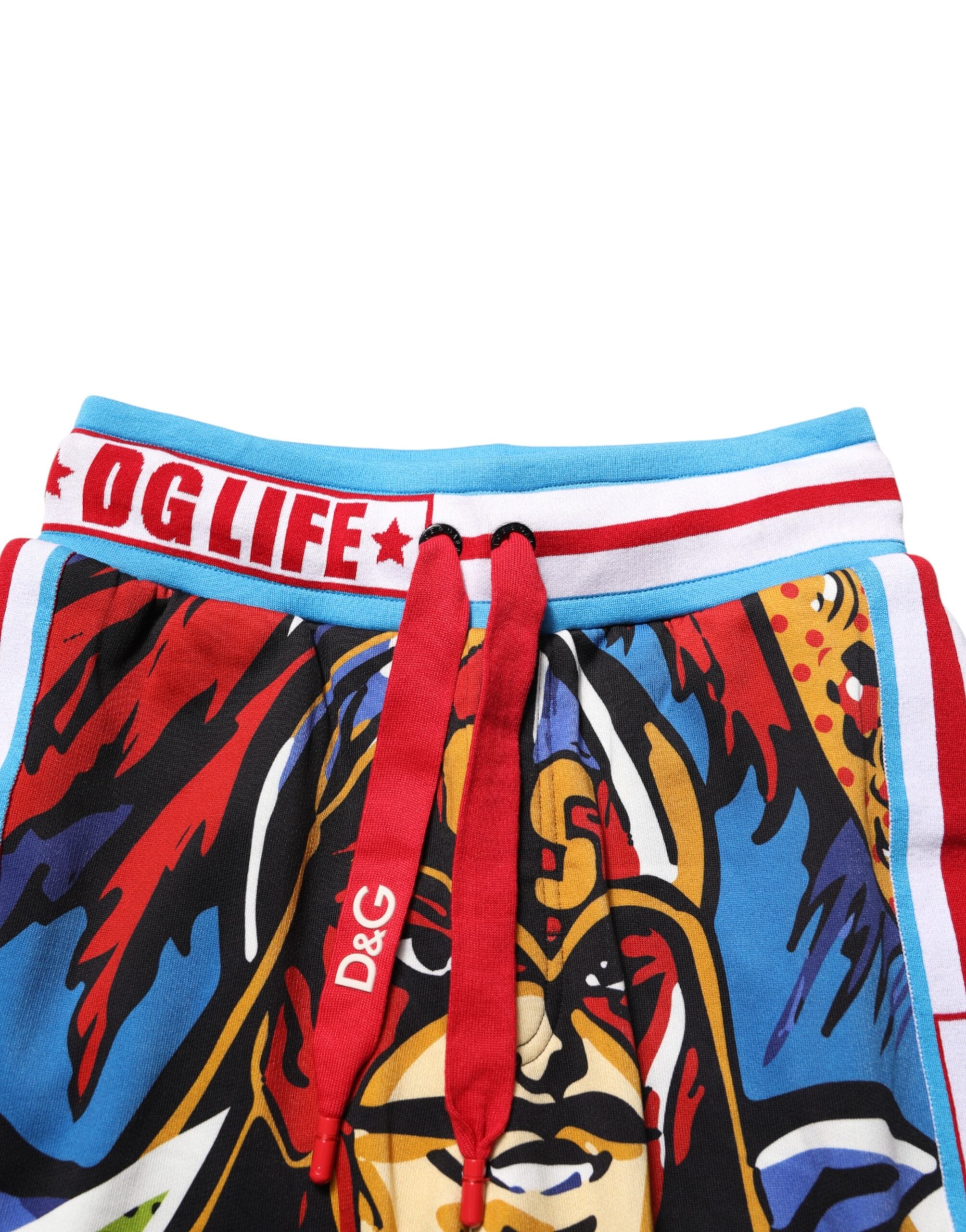 Dolce & Gabbana Multicolor Captain Sicily Men Bermuda Men's Shorts
