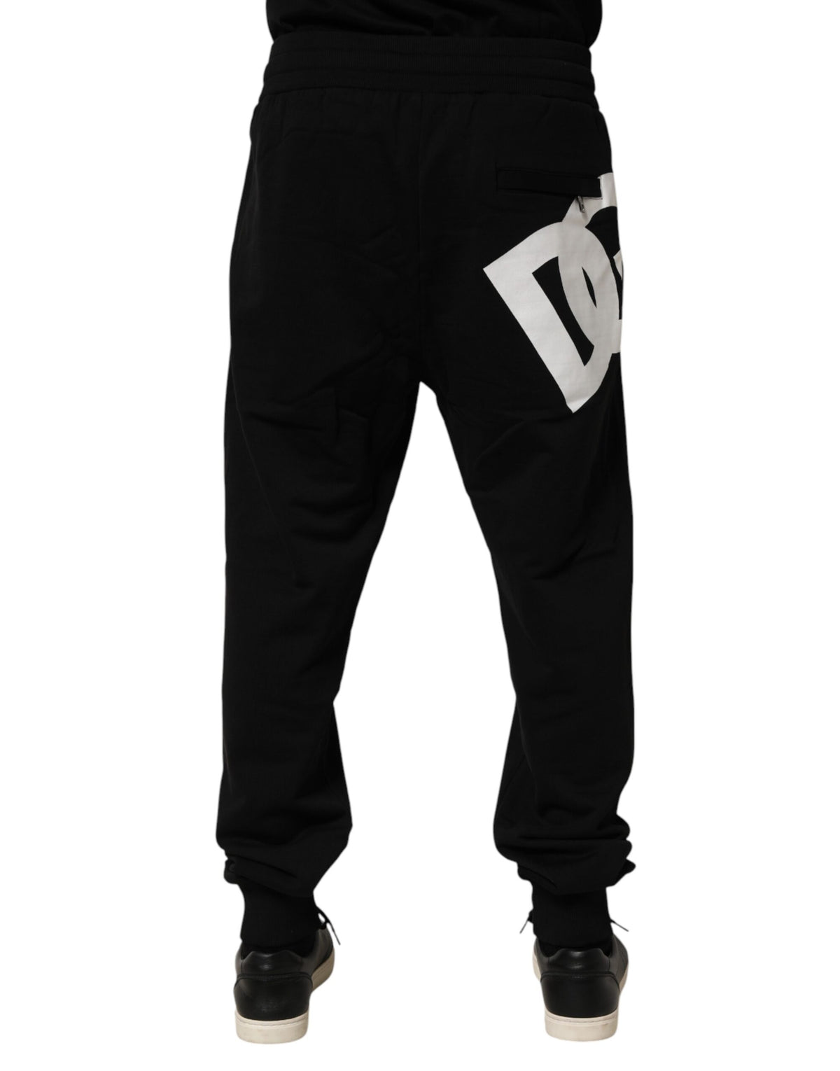 Dolce & Gabbana Black DG Logo Cotton Jogger SweatMen's Men's Pants (Pre-Owned)