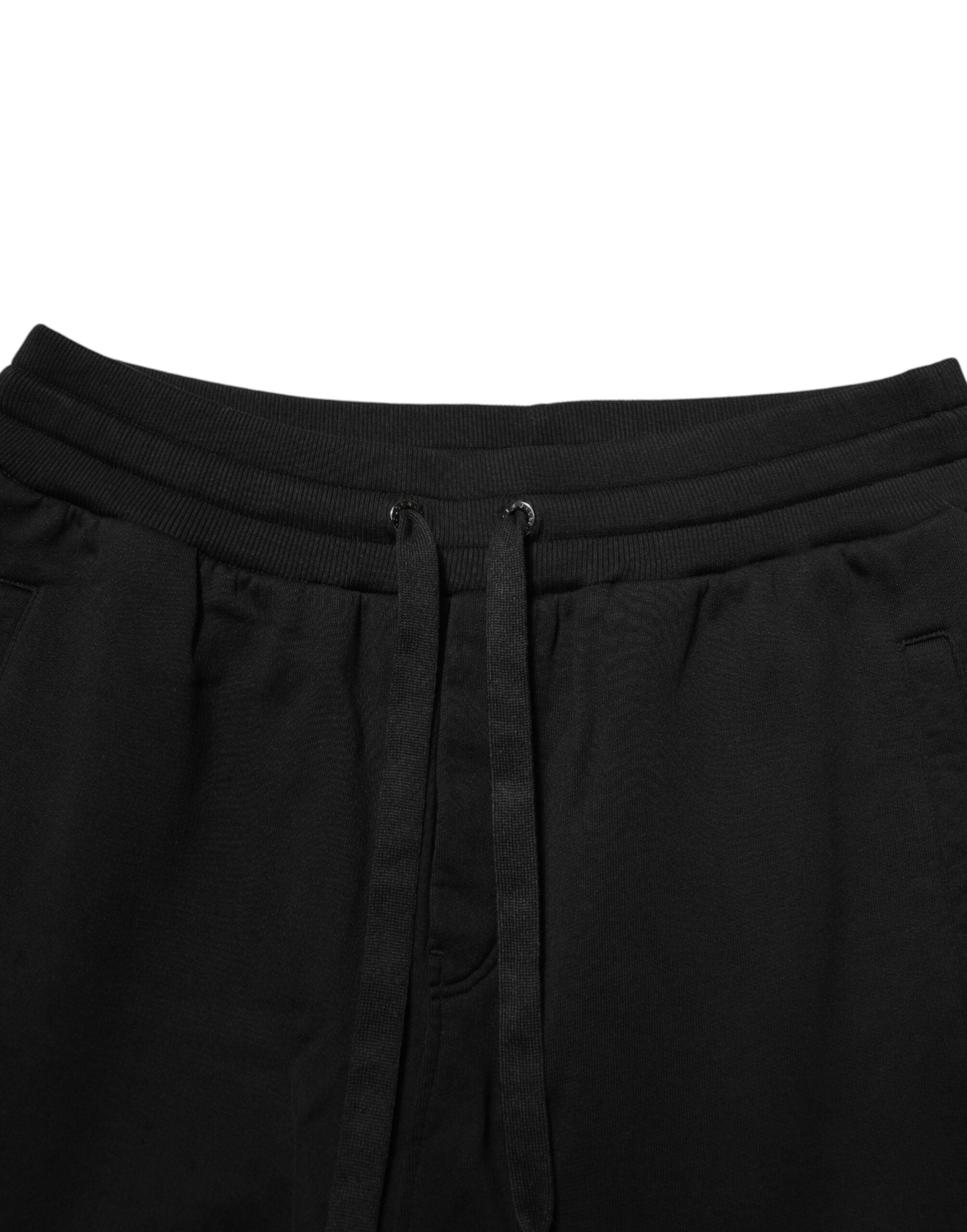 Dolce & Gabbana Black DG Logo Cotton Jogger SweatMen's Men's Pants (Pre-Owned)
