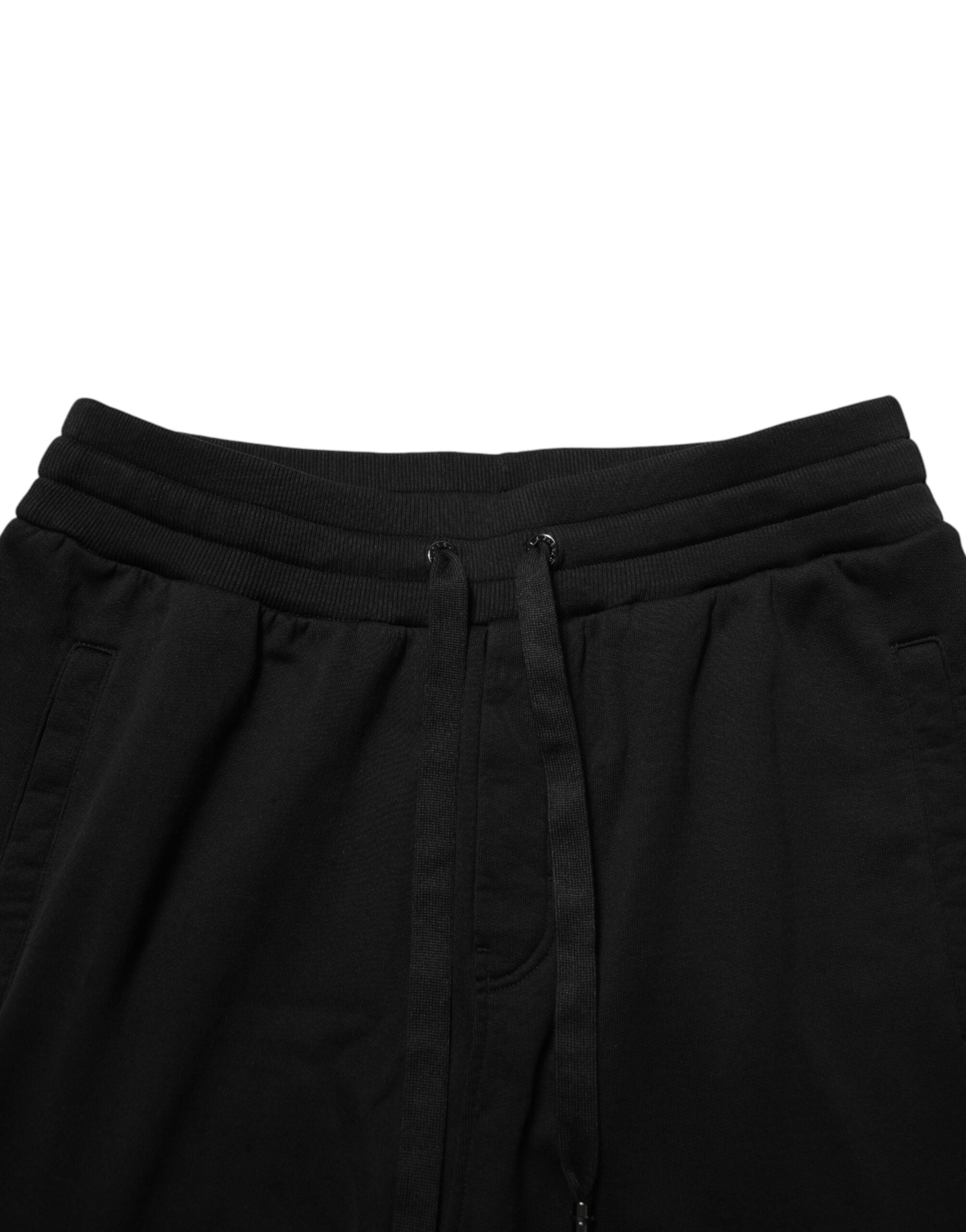 Dolce & Gabbana Black DG Logo Cotton Jogger SweatMen's Men's Pants (Pre-Owned)