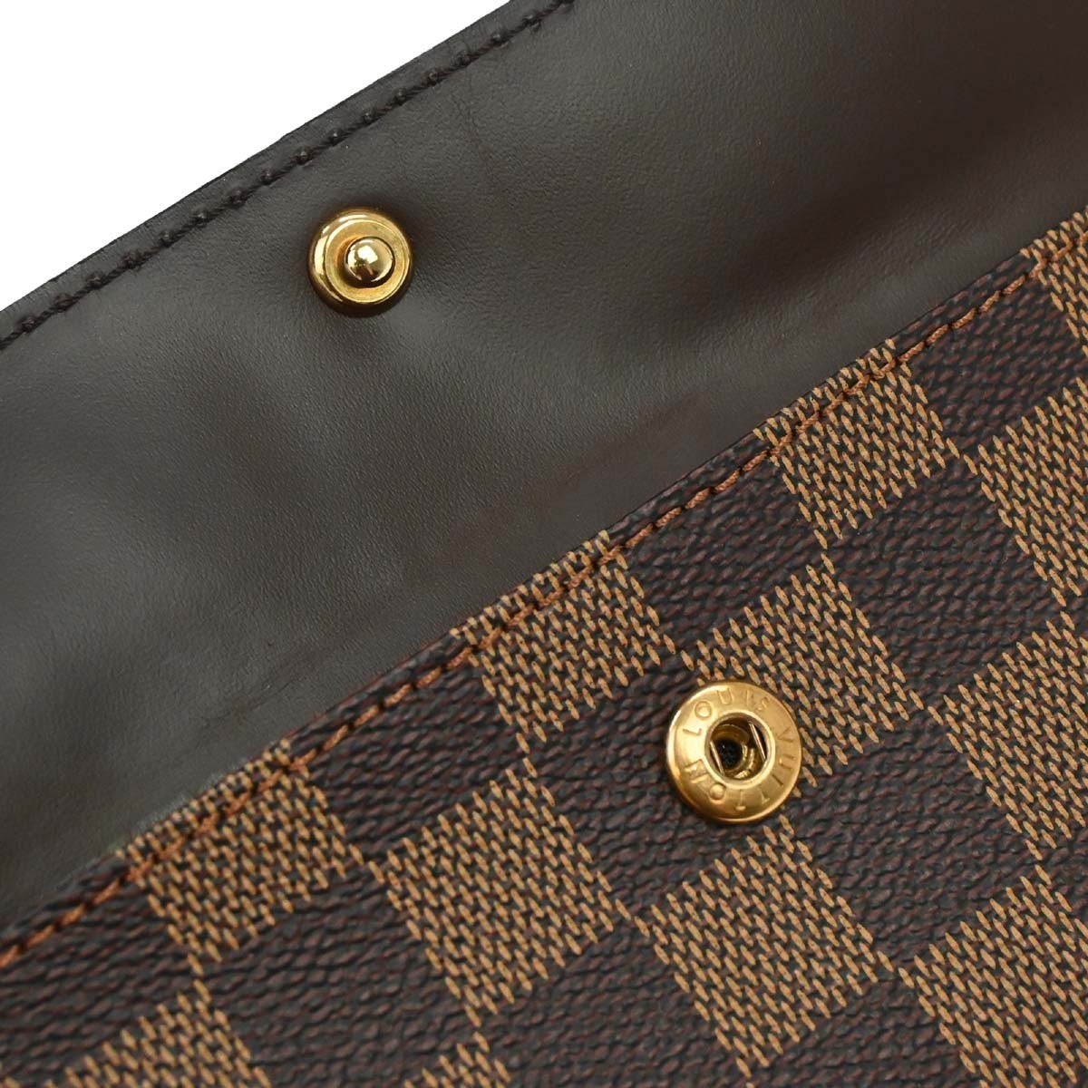 Louis Vuitton Aubagne Damier Ebene Brown Canvas Handbag (Pre-Owned)