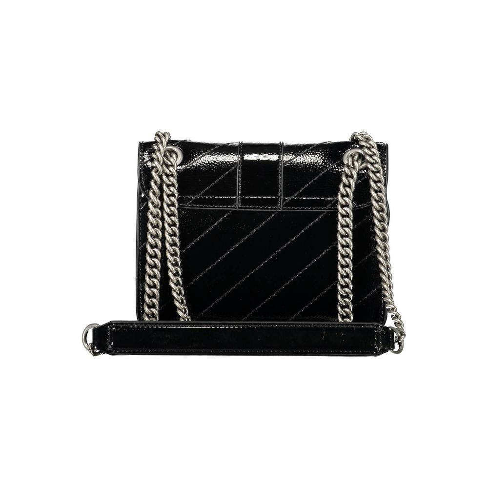 Gaelle Paris Black Polyurethane Women Shoulder Women's Bag