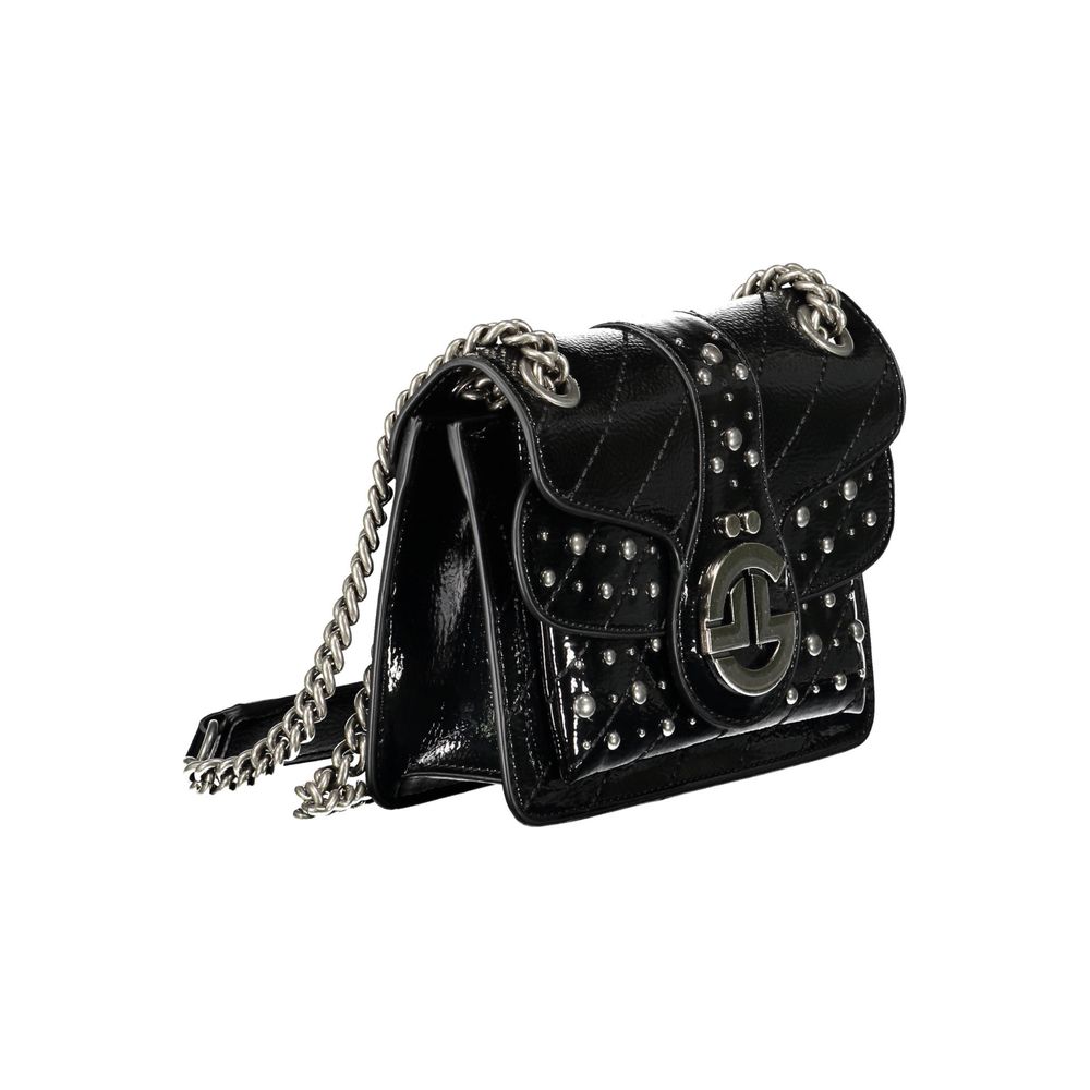 Gaelle Paris Black Polyurethane Women Shoulder Women's Bag