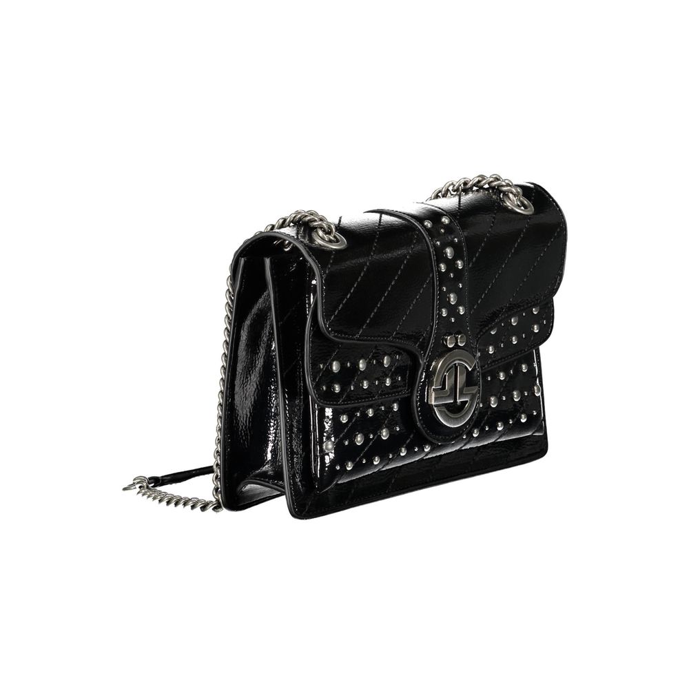 Gaelle Paris Black Polyurethane Women's Women's Bag