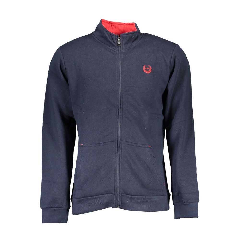 Gianmarco Venturi Blue Polyester Men Men's Sweatshirt