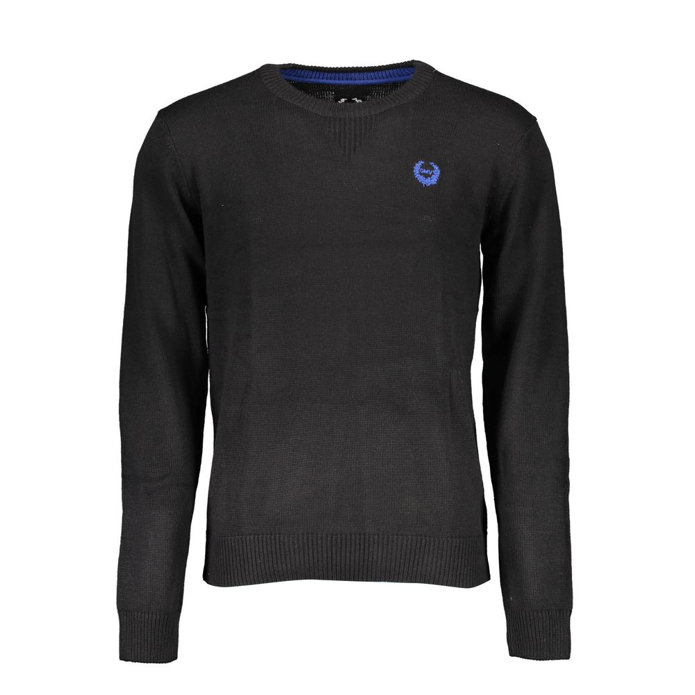 Gianmarco Venturi Black Cotton Men Men's Sweater