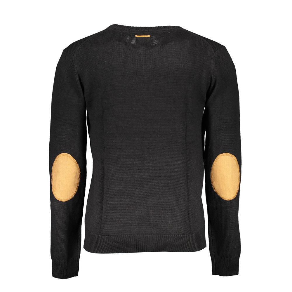 Gianmarco Venturi Black Cotton Men Men's Sweater