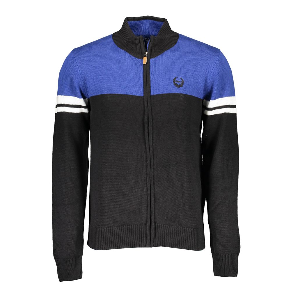 Gianmarco Venturi Black Cotton Men Men's Cardigan