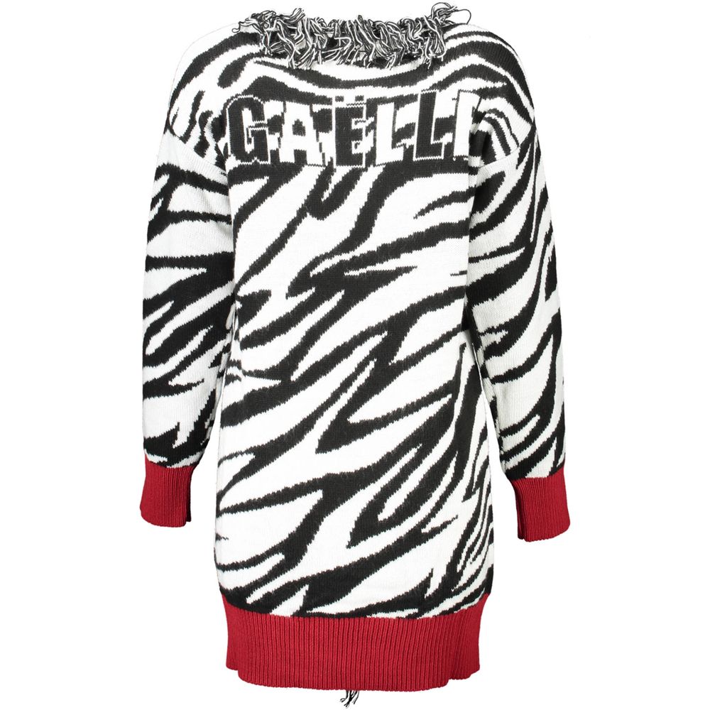 Gaelle Paris Bianco Acrylic Women Women's Cardigan