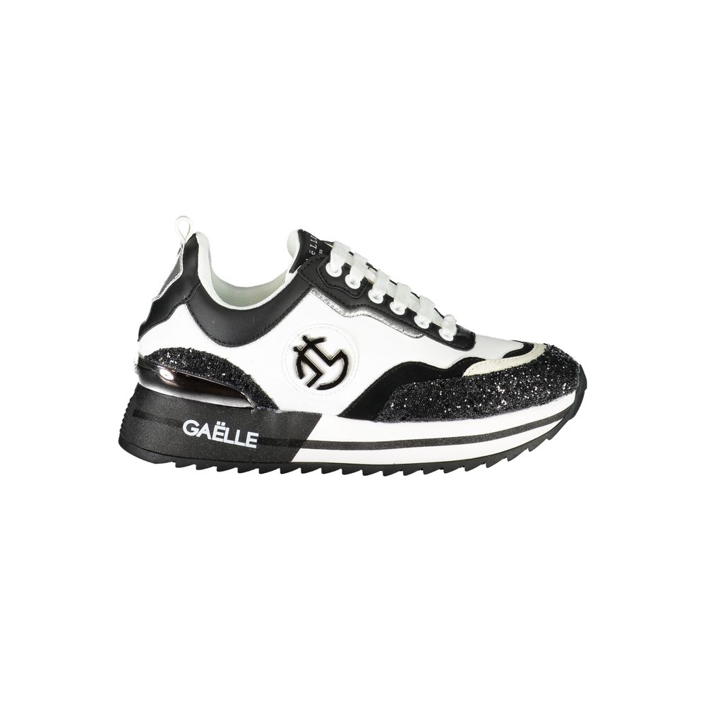 Gaelle Paris Black Polyurethane Women Women's Sneaker