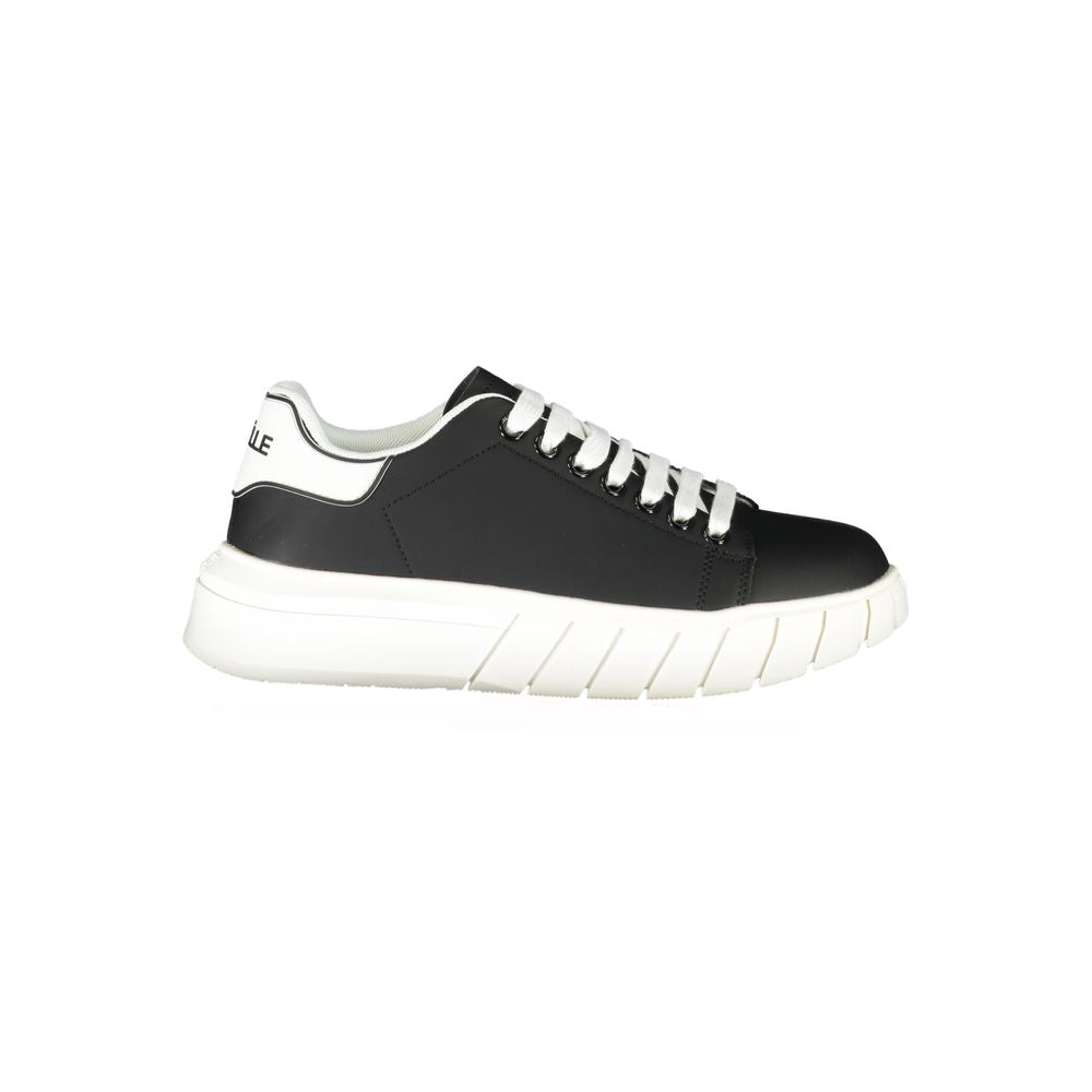 Gaelle Paris Black Polyurethane Men Men's Sneaker