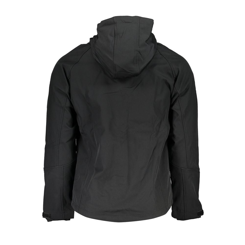 Gianmarco Venturi Black Polyester Men's Men's Jacket