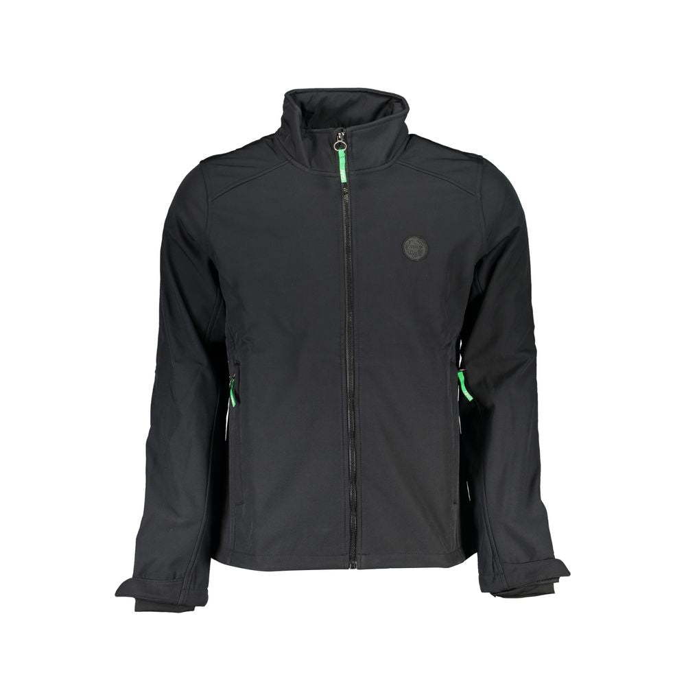 Gianmarco Venturi Black Polyester Men's Men's Jacket