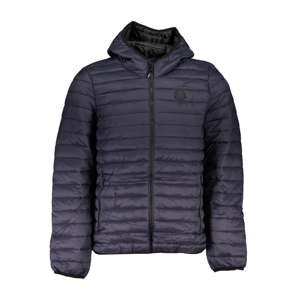 Gianmarco Venturi Blu Poliammide Men's Men's Jacket