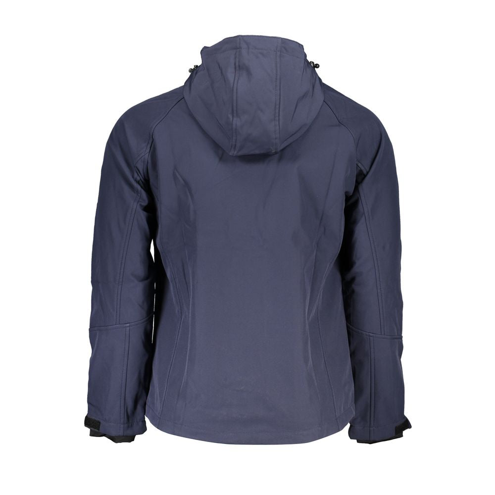 Gianmarco Venturi Blue Polyester Men's Men's Jacket