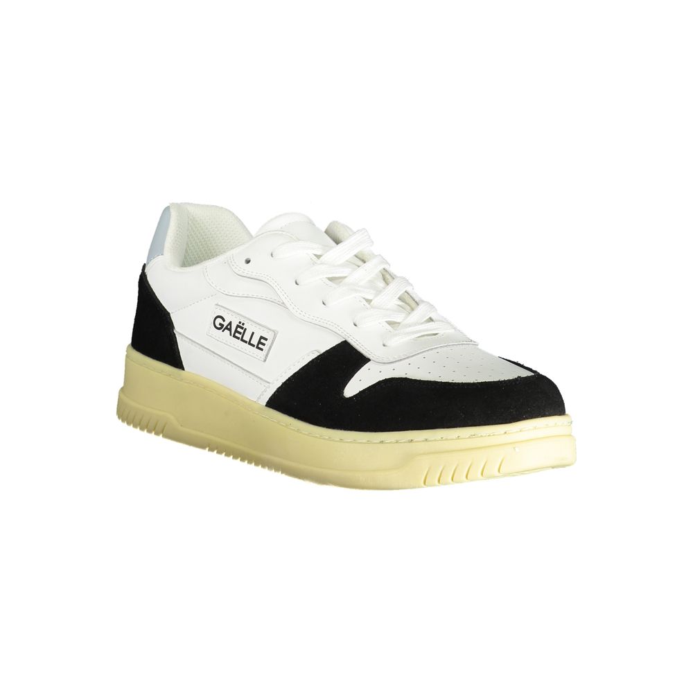 Gaelle Paris White Polyurethane Men Men's Sneaker