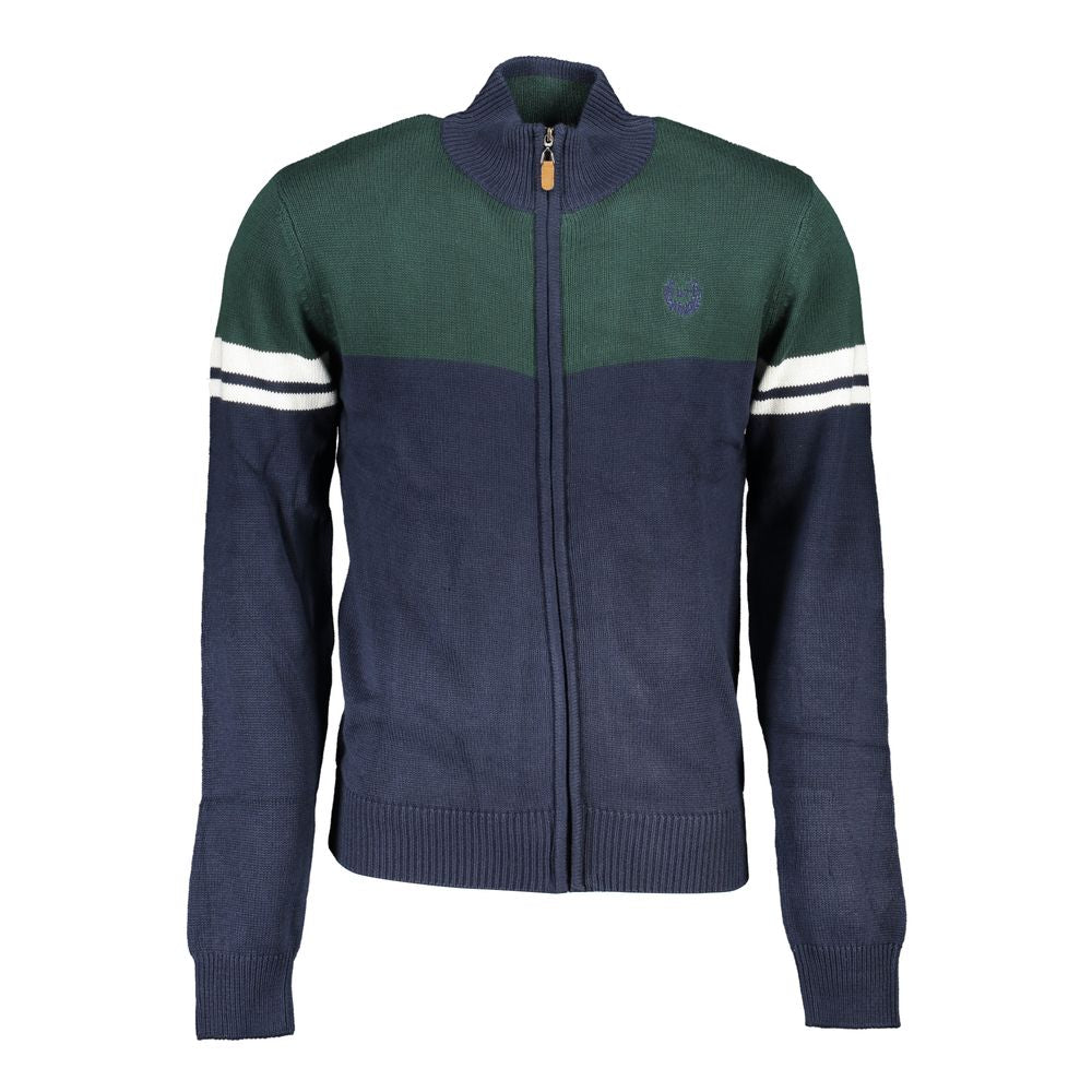 Gianmarco Venturi Blue Cotton Men's Men's Cardigan