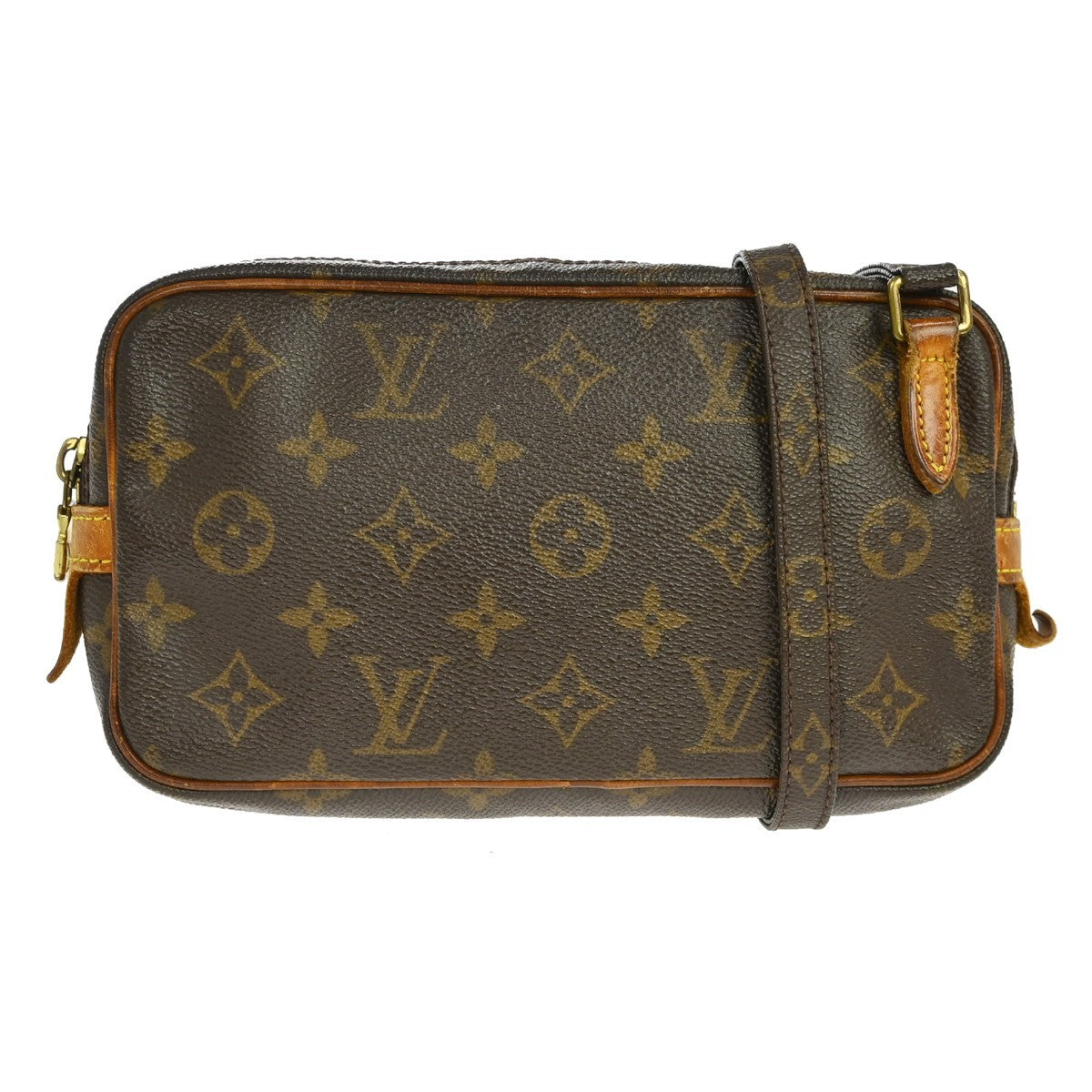 Louis Vuitton Pochette Marly Bandouliere Monogram Canvas Brown Canvas Shoulder Bag Bag (Pre-Owned)