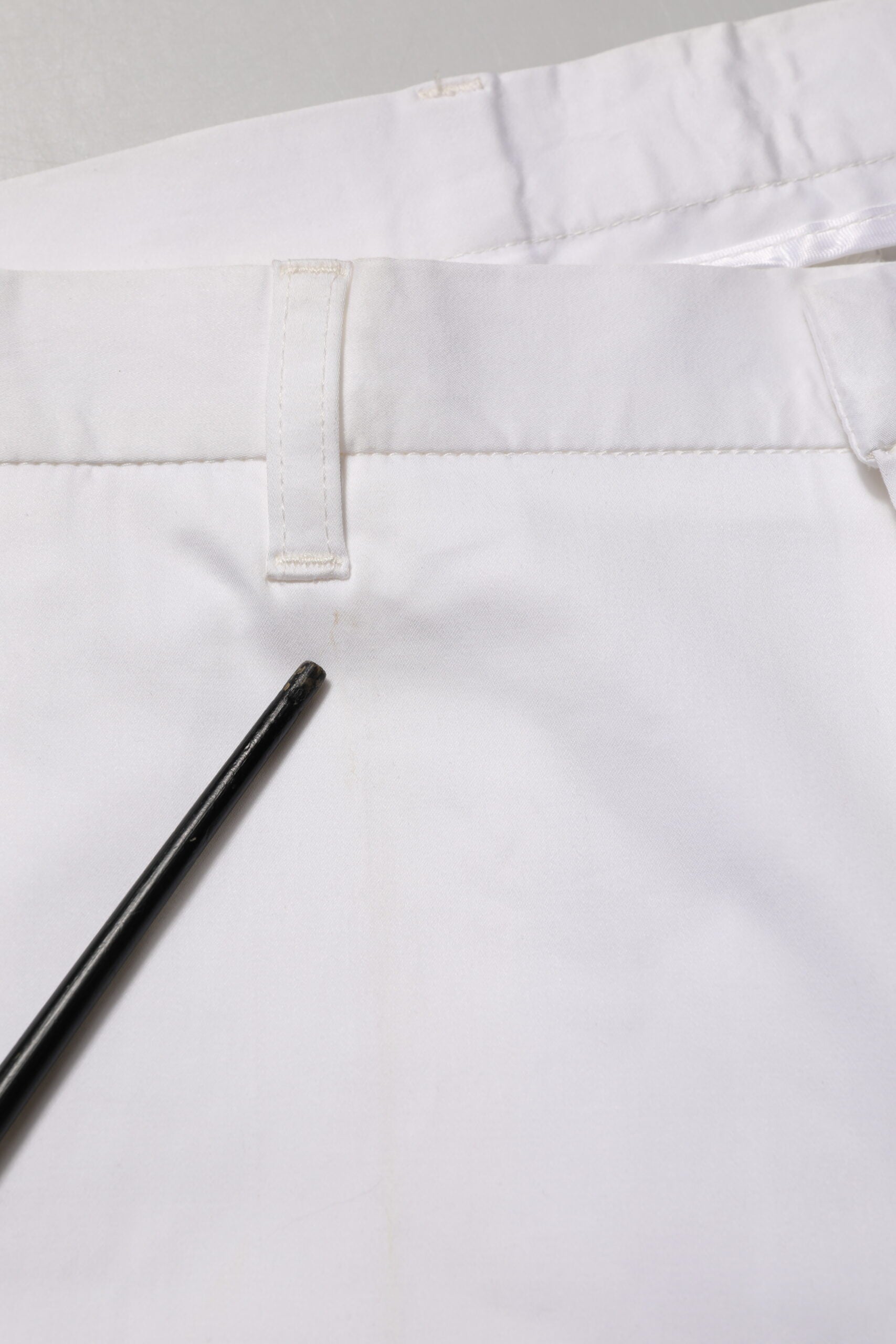 John Richmond White Cotton Stretch Dress Formal Men Trouser Men's Pants (Pre-Owned)