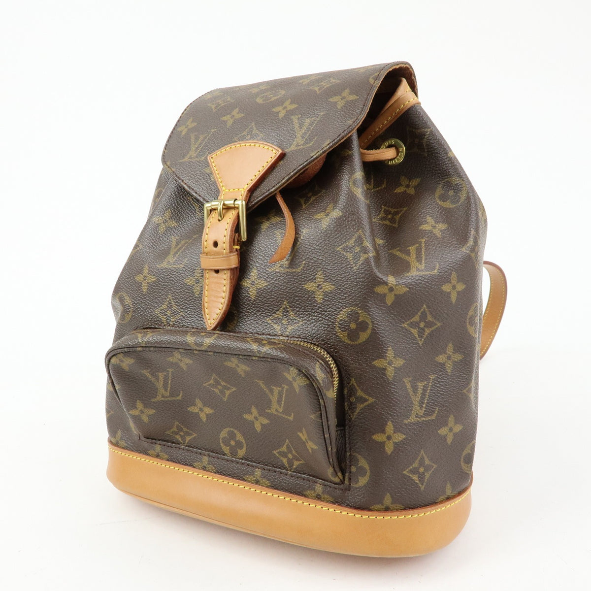 Louis Vuitton Vintage Montsouris Monogram Canvas Brown Canvas Backpack Bag (Pre-Owned)