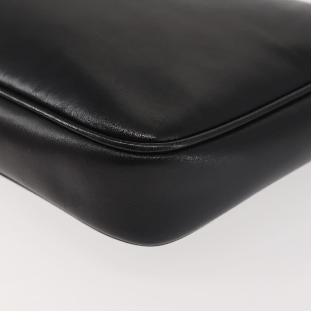 Salvatore Ferragamo Vala Leather Black Leather Shoulder Bag Bag (Pre-Owned)
