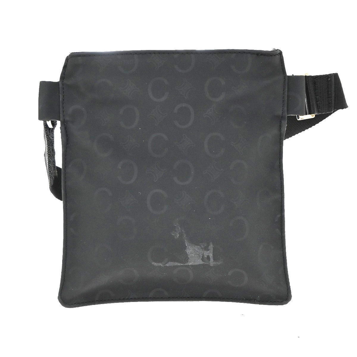 Celine Macadam Waist Nylon Black Canvas Backpack Bag (Pre-Owned)