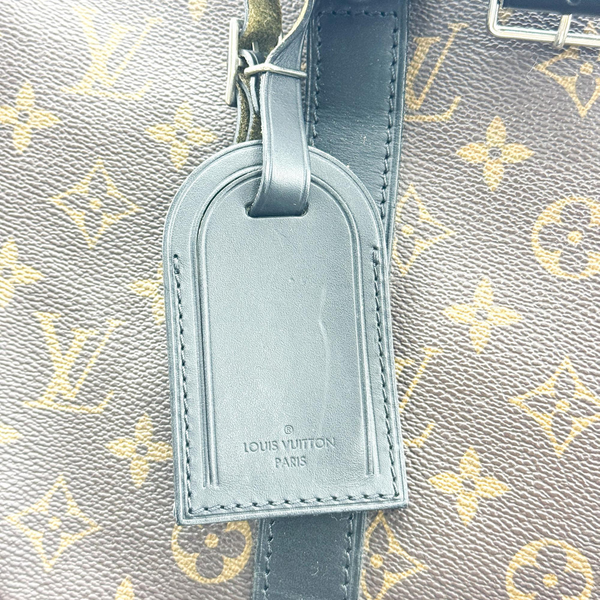 Louis Vuitton Keepall Bandouliere Macassar Monogram Canvas Brown Canvas Travel Bag Bag (Pre-Owned)