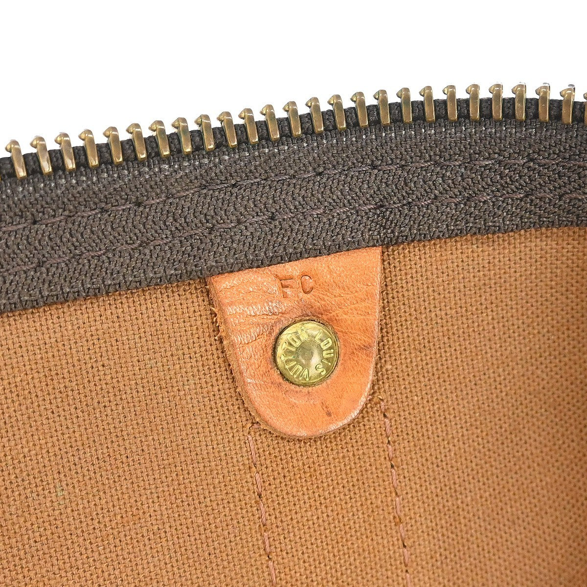 Louis Vuitton Keepall Monogram Brown Canvas Travel Bag Bag (Pre-Owned)