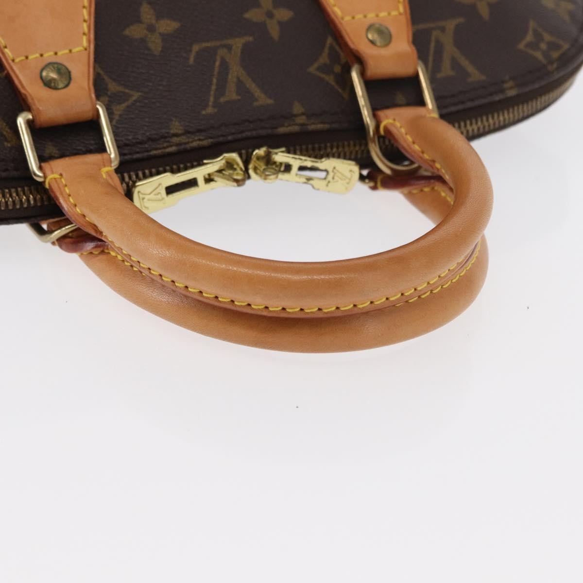 Louis Vuitton Alma Monogram Canvas Brown Canvas Handbag (Pre-Owned)