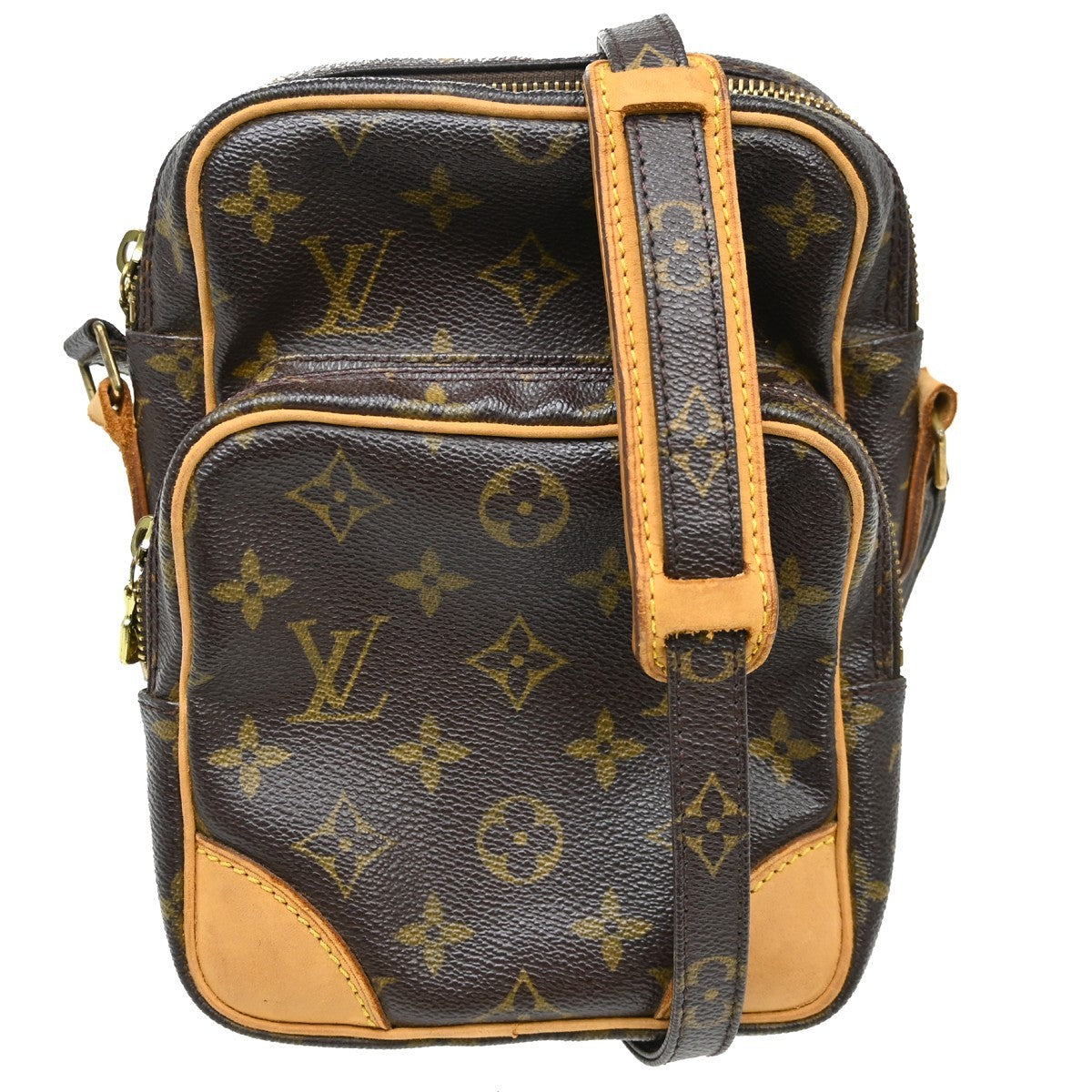 Louis Vuitton Amazone Monogram Canvas Brown Canvas Shoulder Bag Bag (Pre-Owned)