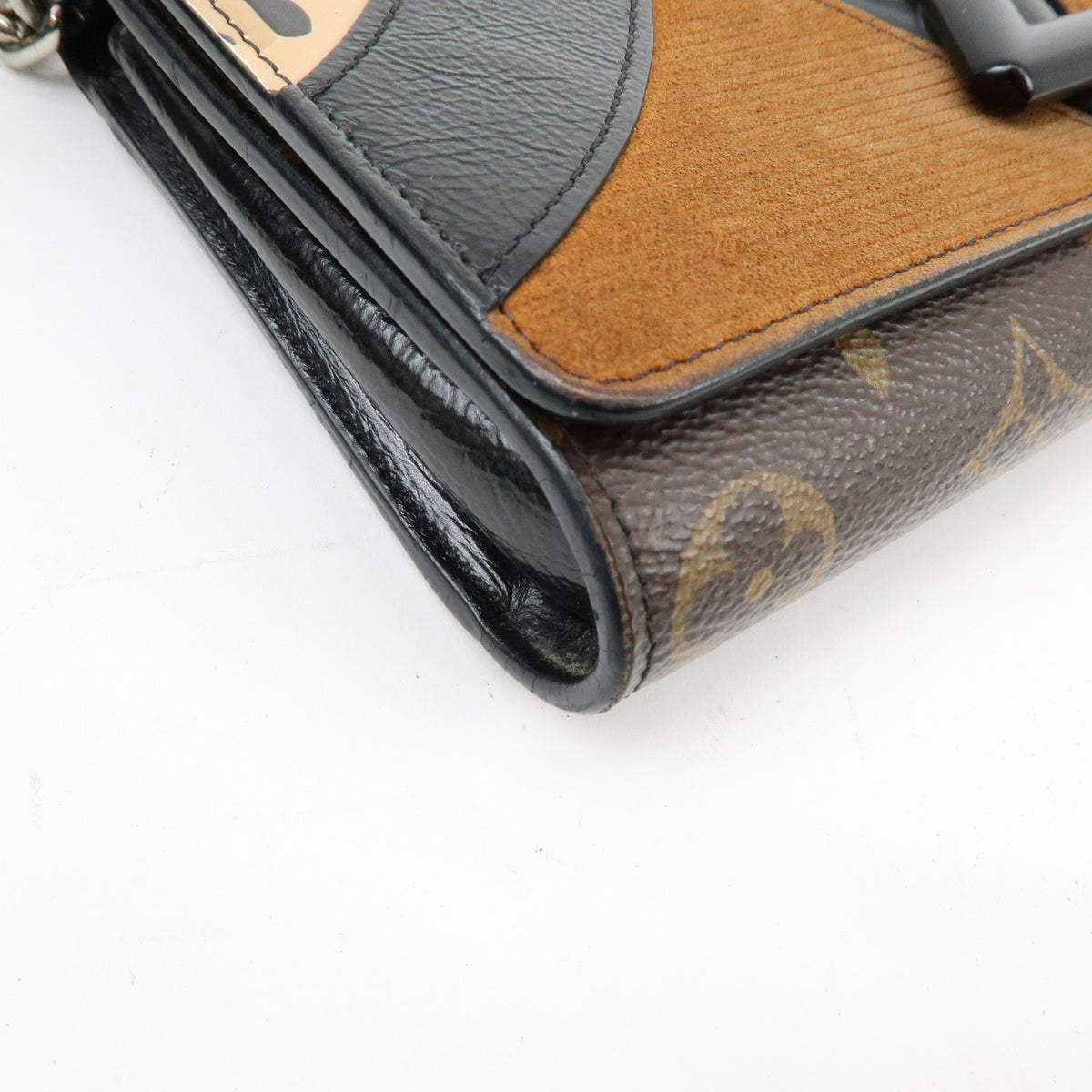 Louis Vuitton Twist Chain Limited Edition Monogram Canvas Brown Canvas Crossbody Bag Bag (Pre-Owned)