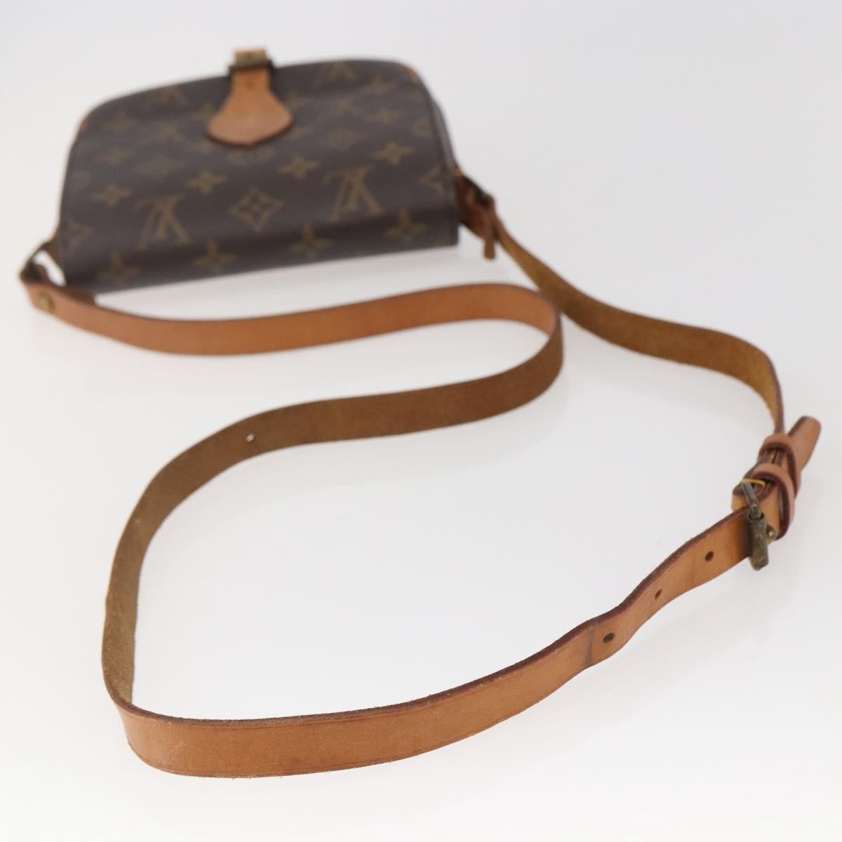 Louis Vuitton Cartouchiere Monogram Canvas Brown Canvas Shoulder Bag Bag (Pre-Owned)