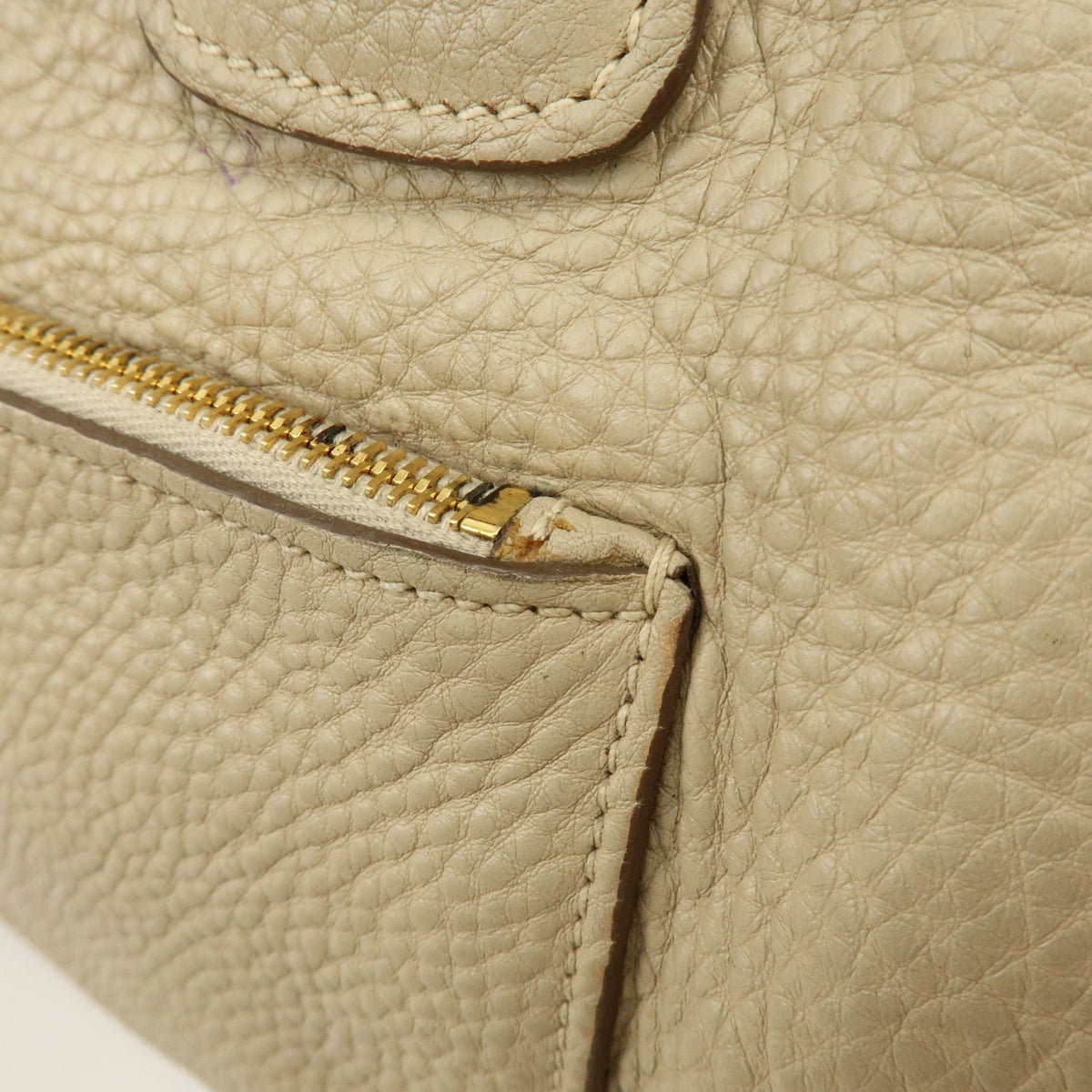 Prada Front Pocket Wing Convertible Vitello Daino Beige Leather Tote Bag Bag (Pre-Owned)