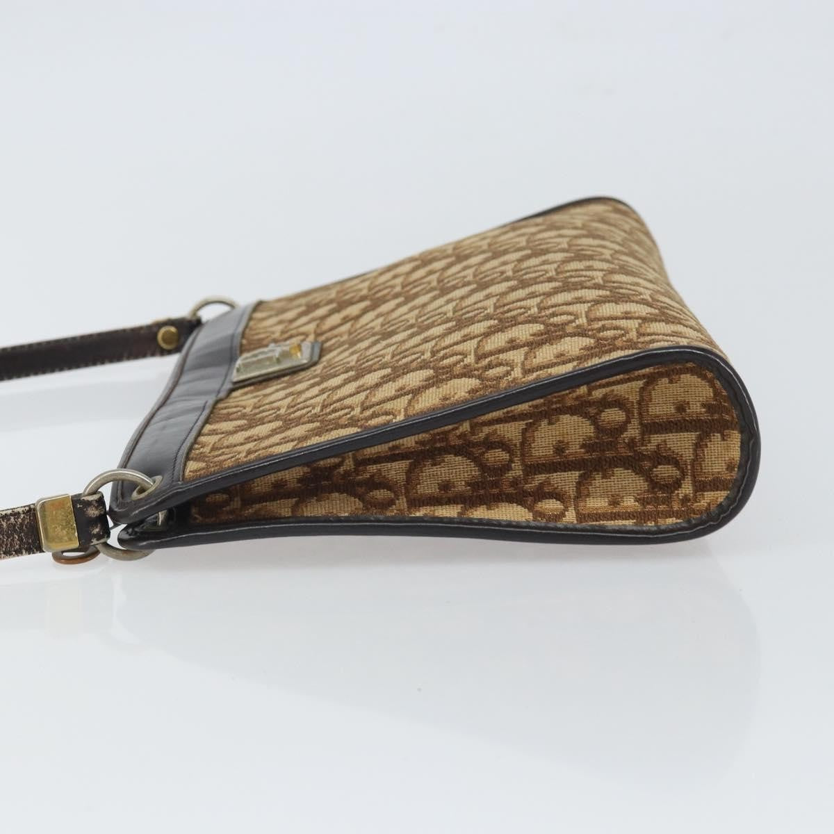 Christian Dior Vintage Trotter Canvas Brown Canvas Shoulder Bag Bag (Pre-Owned)