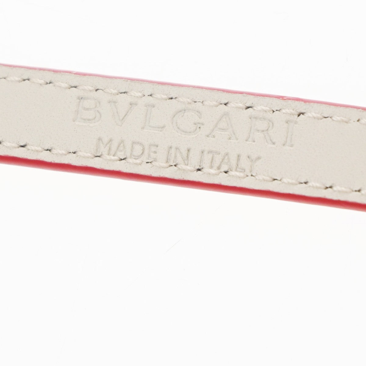 Bvlgari Serpenti Forever Double Wrap Leather Red Leather Bracelet Jewelry (Pre-Owned)