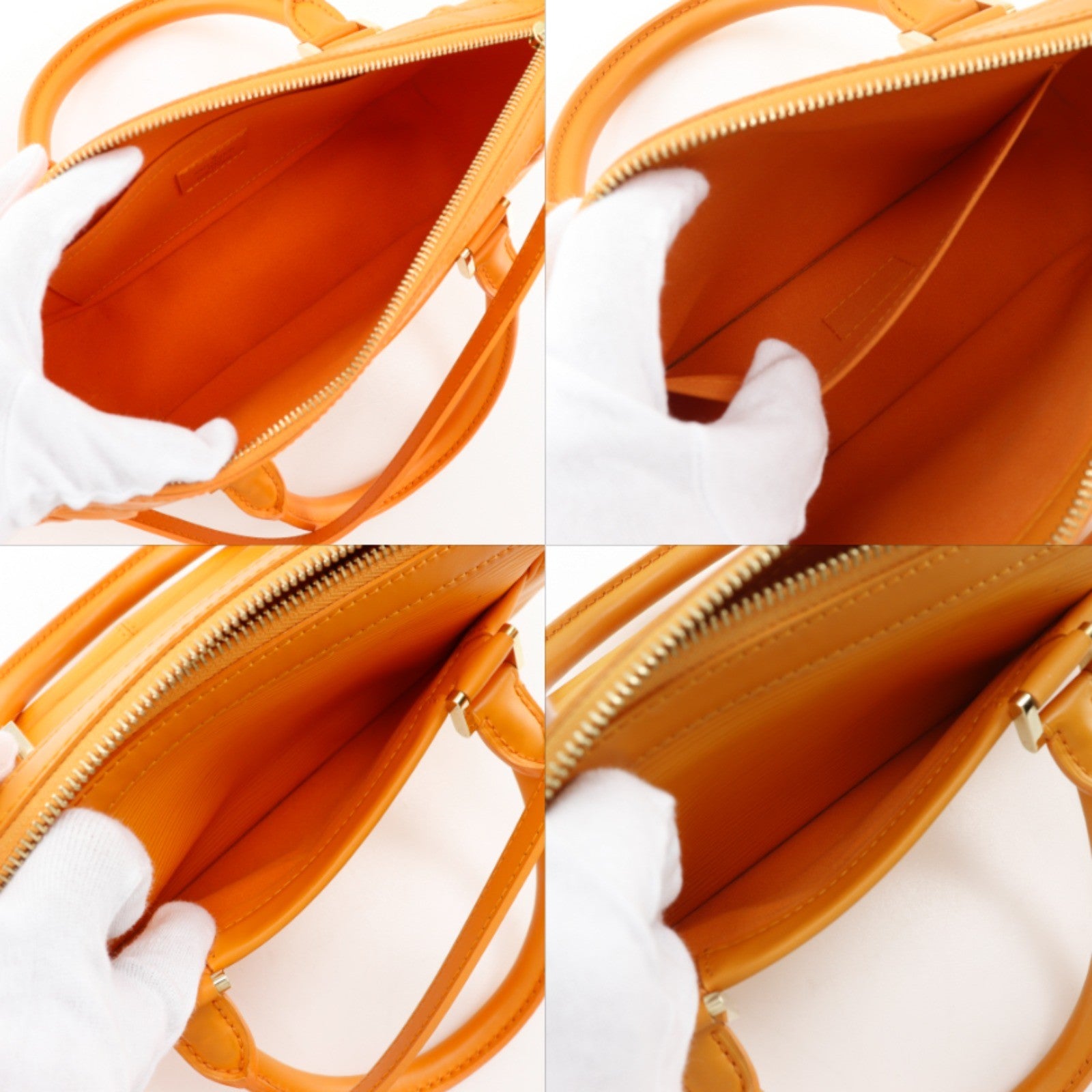 Louis Vuitton Dhanura Epi Leather Orange Leather Handbag (Pre-Owned)