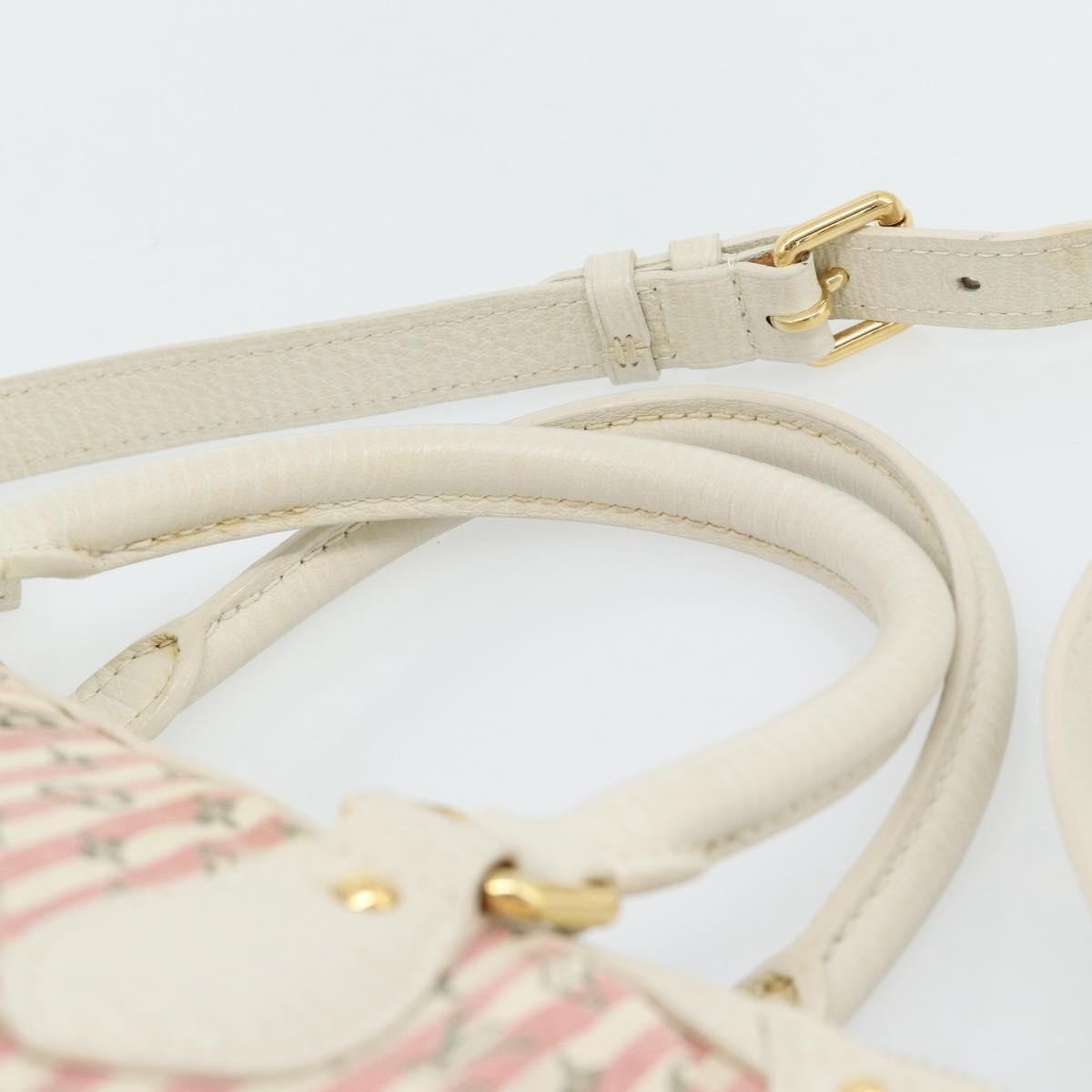 Louis Vuitton Marina Mini Lin Croisette Pink Canvas Handbag (Pre-Owned)