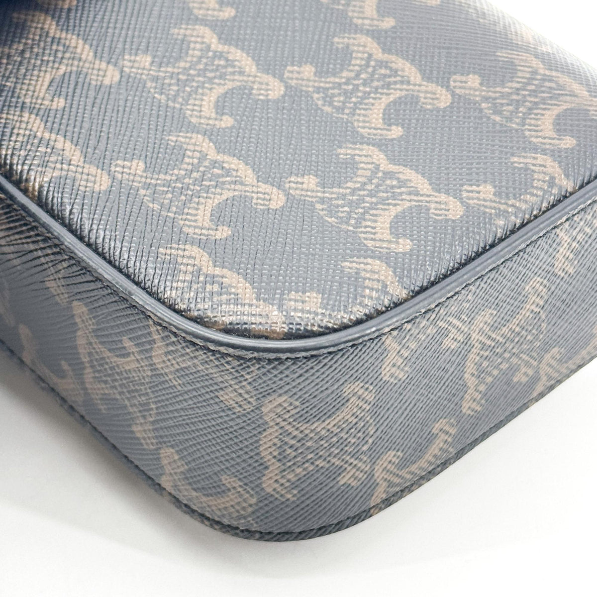 Celine Triomphe Triomphe Coated Canvas Black Canvas Shoulder Bag Bag (Pre-Owned)