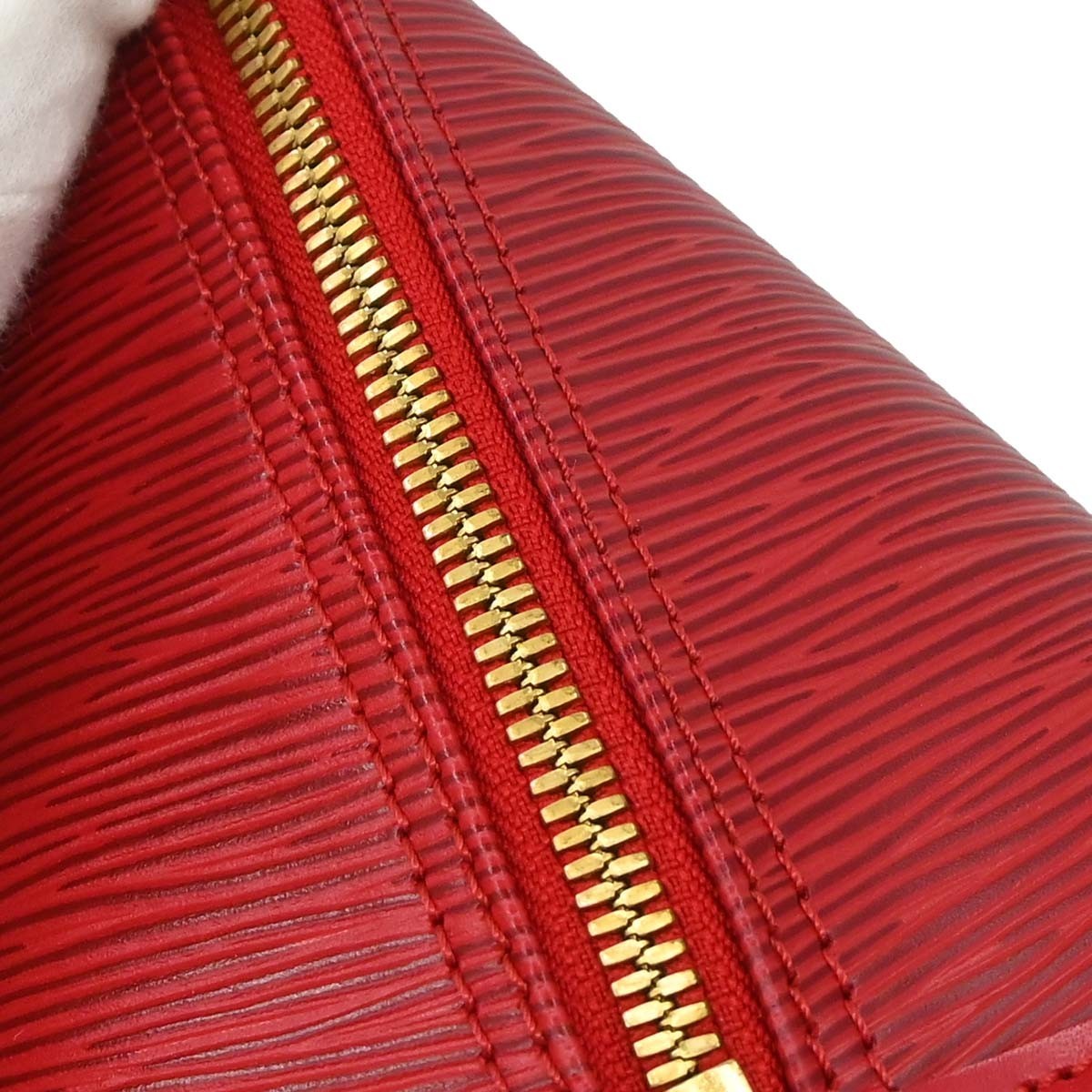 Louis Vuitton Alma Epi Leather Red Leather Handbag (Pre-Owned)
