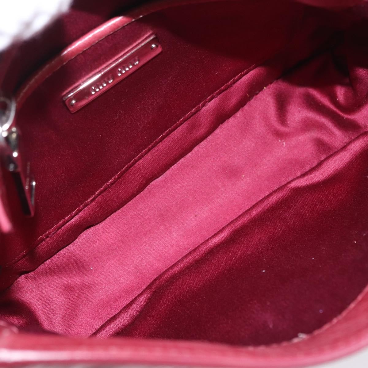 Miu Miu Madras Shoulder Leather Pink Leather Crossbody Bag Bag (Pre-Owned)