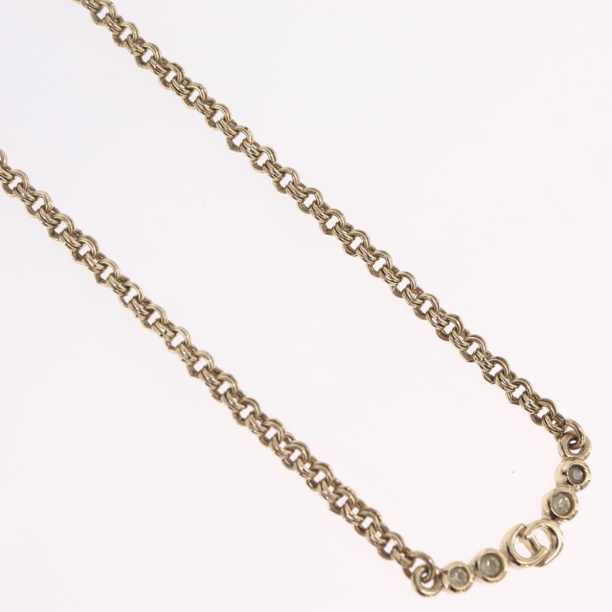 Christian Dior Cd Pendant Metal Gold Metal Necklace Jewelry (Pre-Owned)