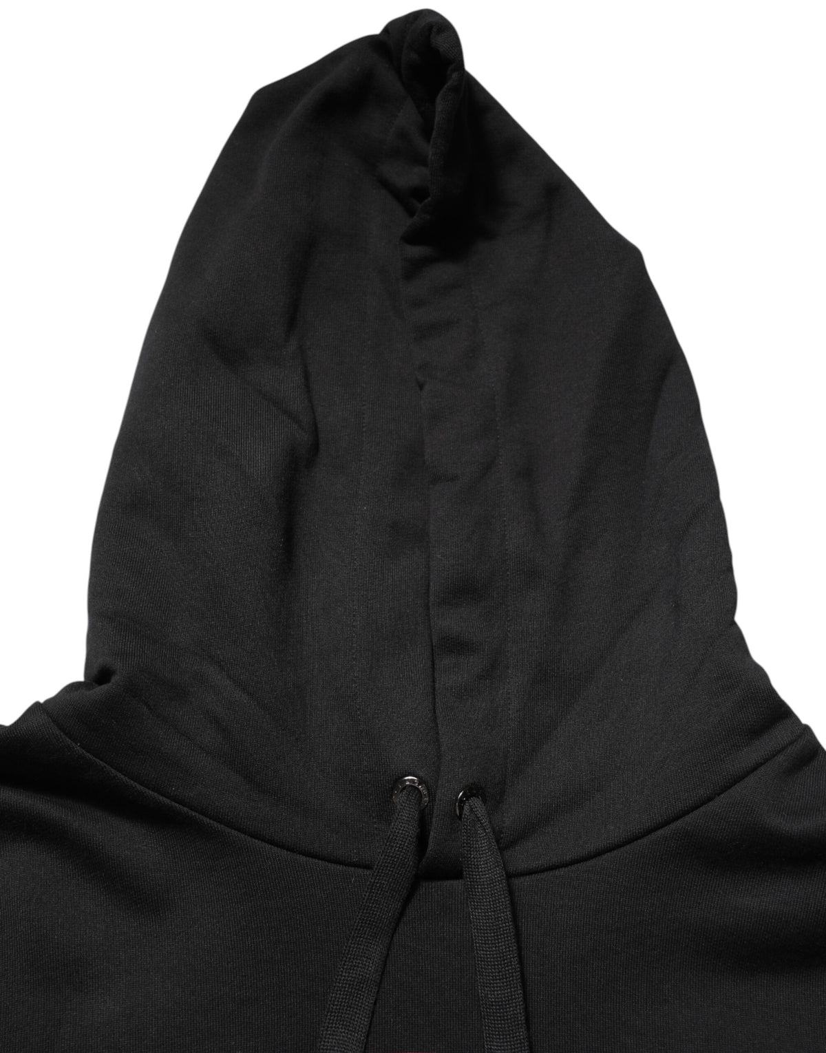 Dolce & Gabbana Black Printed Hooded Men Sweatshirt Men's Sweater