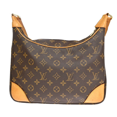 Louis Vuitton Boulogne Brown Canvas Shoulder Bag (Pre-Owned)