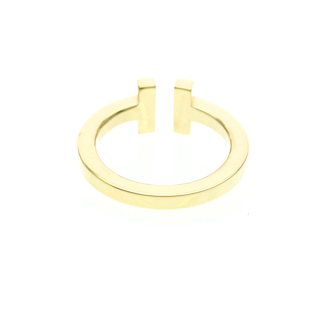 Tiffany & Co. T Square 18K Yellow Gold Gold Yellow_Gold Ring Jewelry (Pre-Owned)