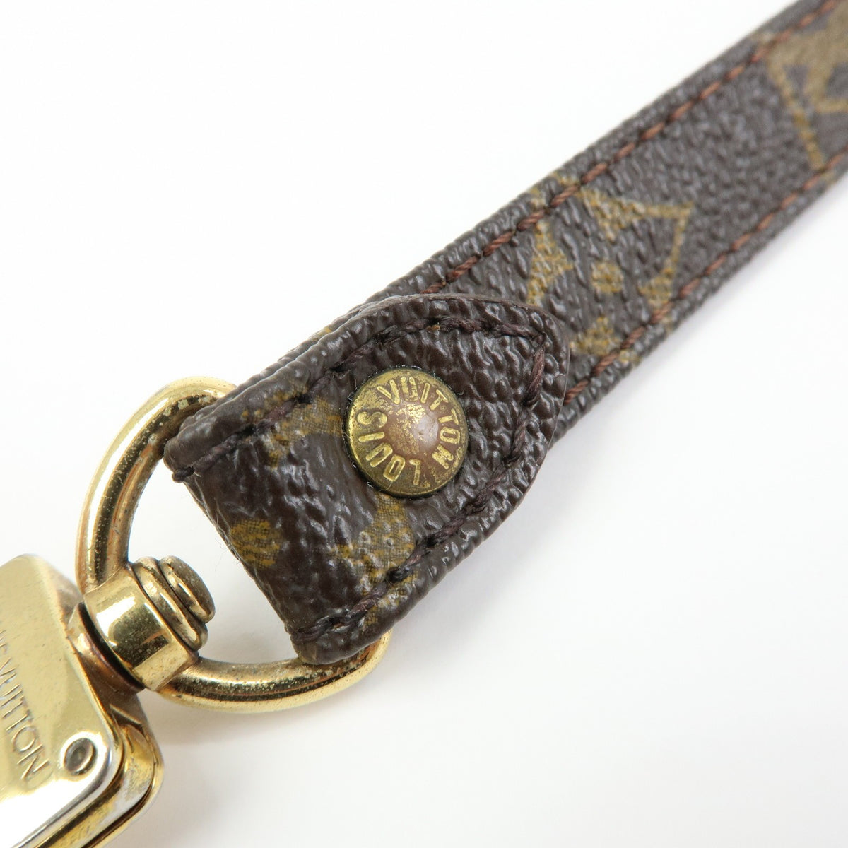 Louis Vuitton Shoulder Strap Monogram Canvas Brown Canvas Straps Accessory (Pre-Owned)